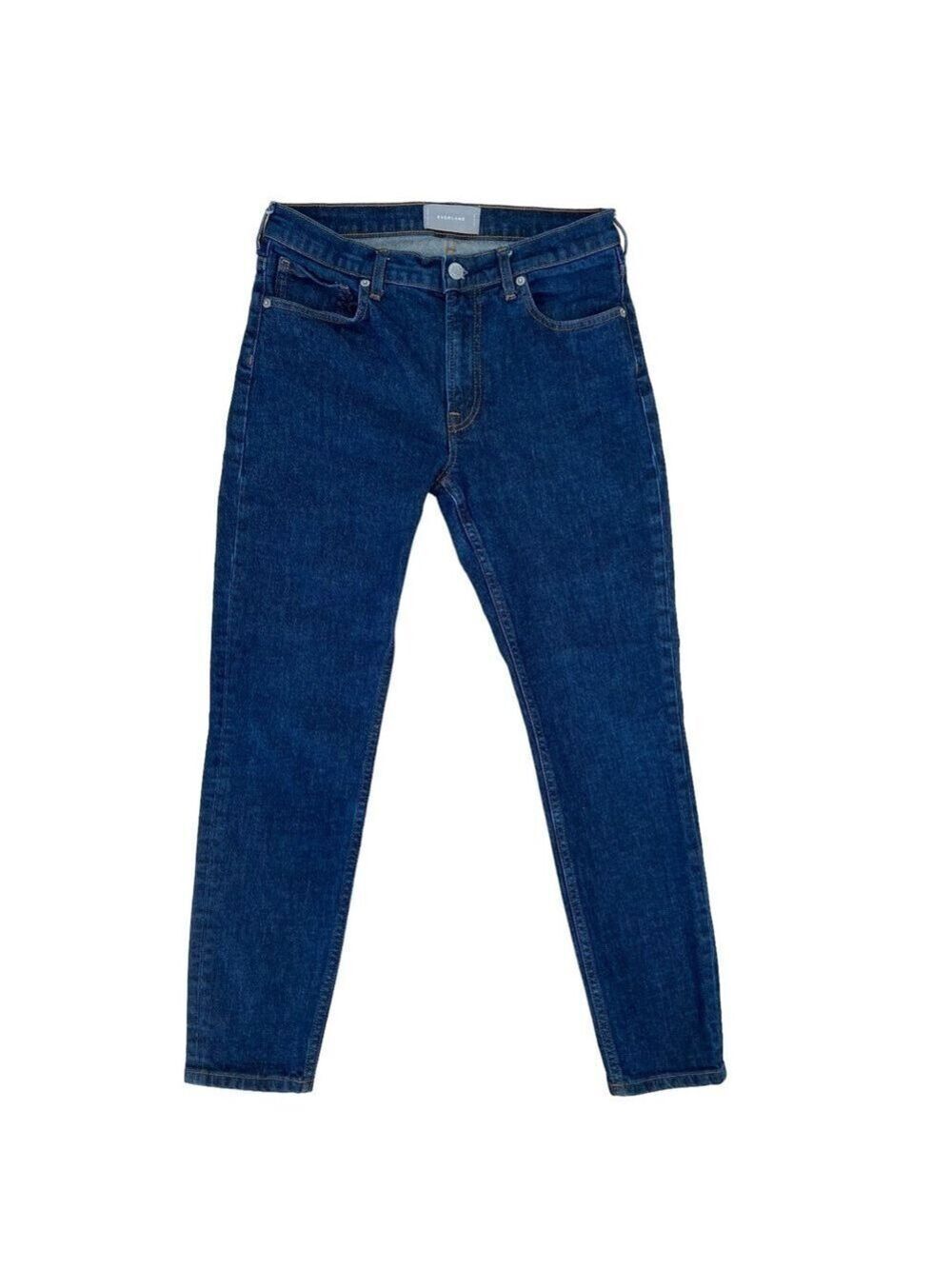Everlane jeans size 29 Regular high rise blue stretchy denim 98% cotton skinny